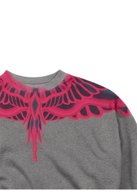 Girls' grey cotton sweatshirt MARCELO BURLON | GSW117GRIGIO